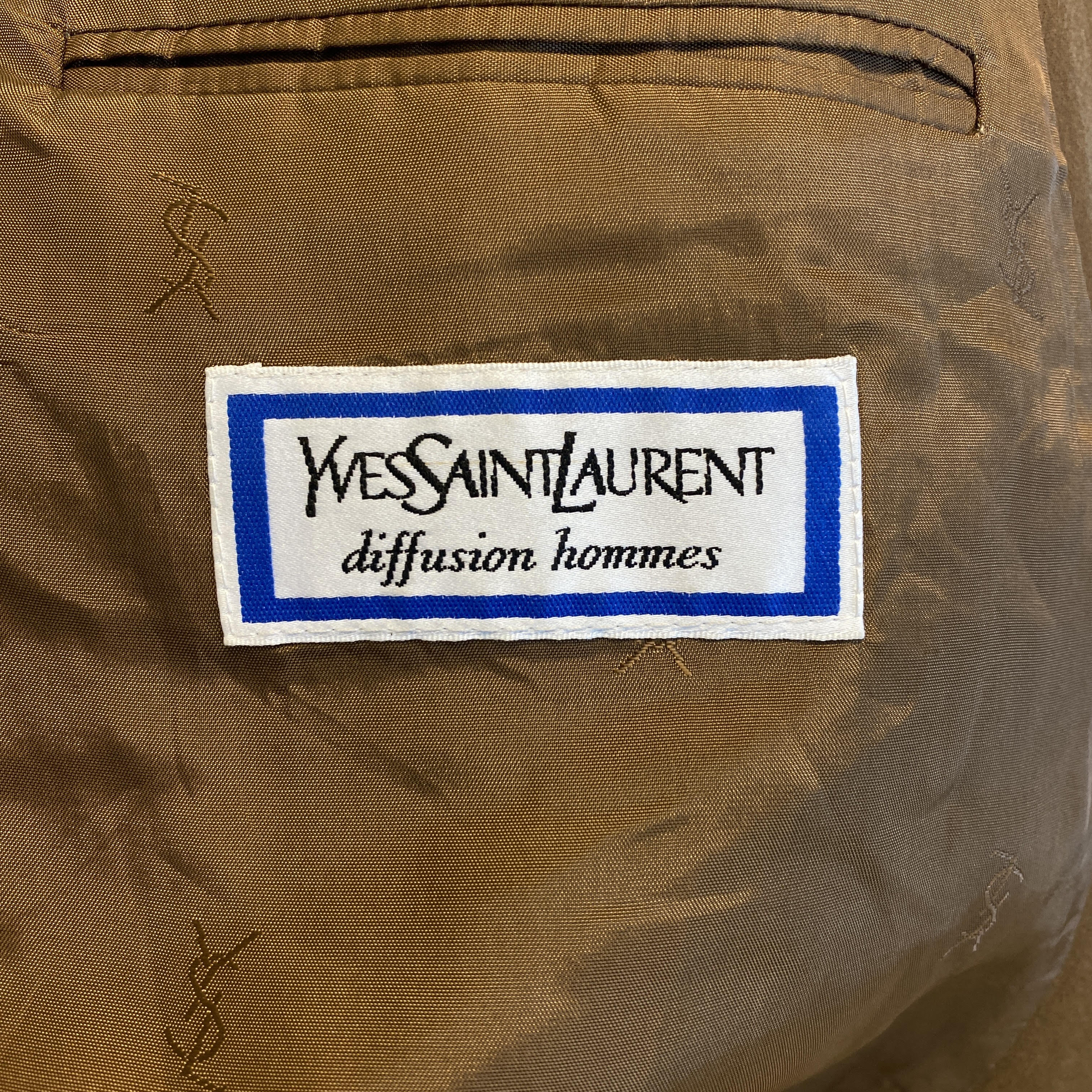 Yves Saint Laurent Vintage 90s Brown Blazer